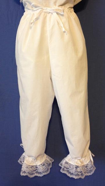 Bloomers, front view. These are perfect for reenactors, living history, pirates, medieval, renaissance, Victorian and steam punk costume.