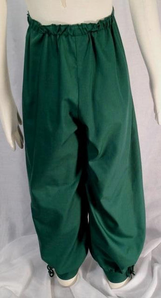 Boys' Robin Hood or medieval pants, back. Also perfect for renaissance, pirate, colonial or other living history characters