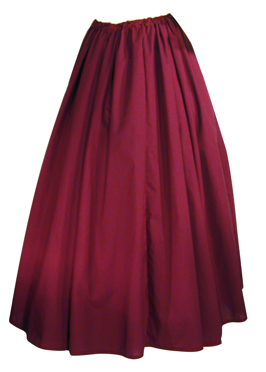 Flirt Skirt by White Pavilion Costumes. This drawstring skirt is perfect for most living history reenactors: medieval, renaissance, pirate, colonial era, and Victorian. It's also good for fantasy, fairytale, gypsy, Steampunk, Goth and vampire styles.