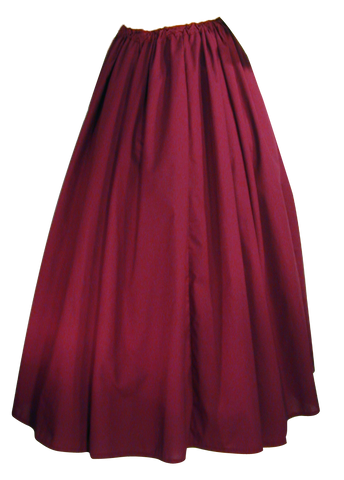 Flirt Skirt by White Pavilion Costumes. This drawstring skirt is perfect for most living history reenactors: medieval, renaissance, pirate, colonial era, and Victorian. It's also good for fantasy, fairytale, gypsy, Steampunk, Goth and vampire styles.