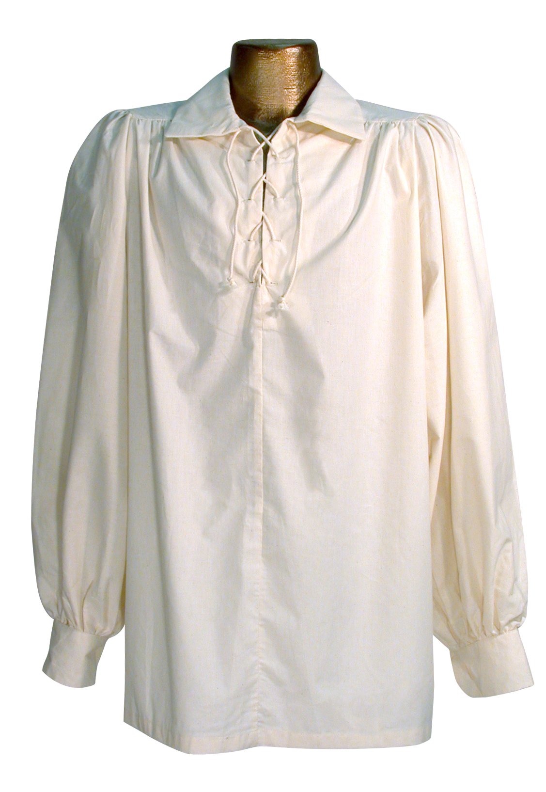 White Satin Ruffle Shirt for Men